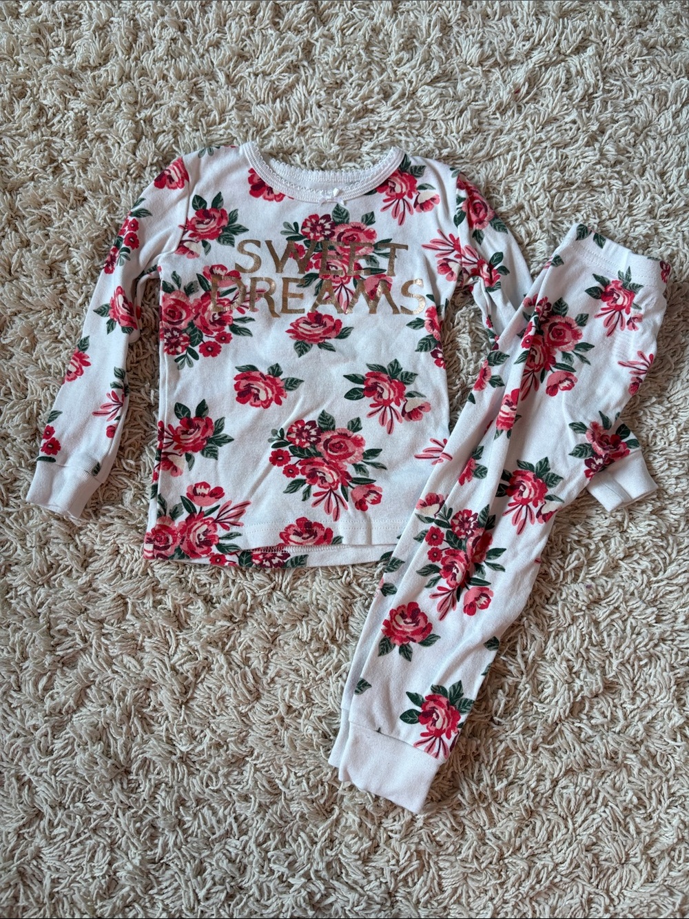 Rachel Zoe Floral 'Sweet Dreams' Pajama Set with Pink Roses